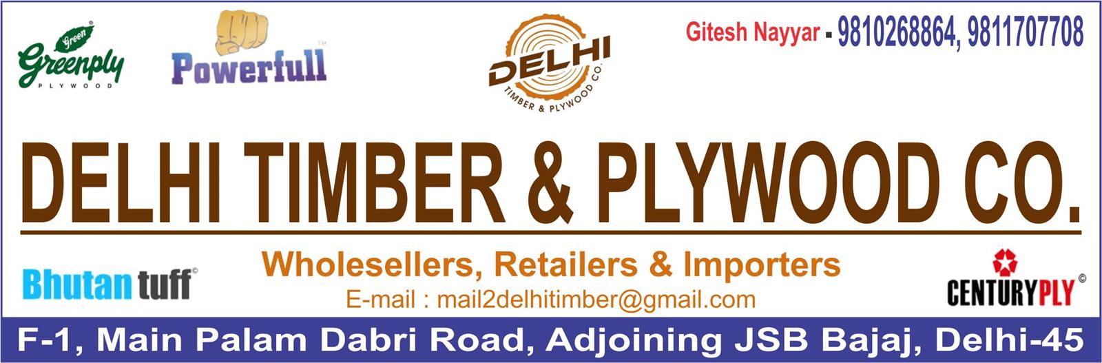 DELHI TIMBER & PLYWOOD CO. (Palam Dabri Timber & Plywood Shop)